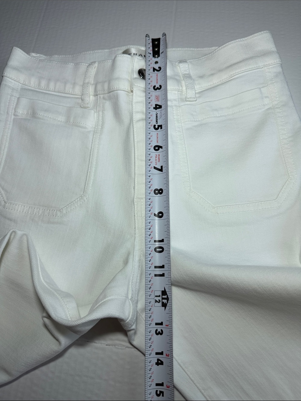 FRAME Le Pixie Slim Palazzo Patch Pocket High Waist Wide Leg Jeans Size 27 - Picture 12 of 16